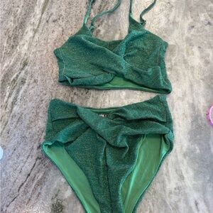 Beach Riot Sparkling Green Bikini